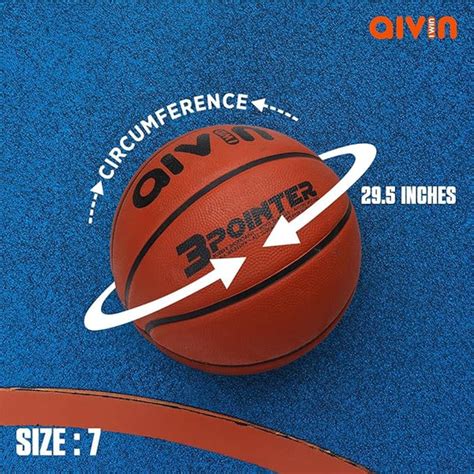 AIVIN 3 Pointer Basketball, Rubberized Moulded Basketball Game, for Ma ...
