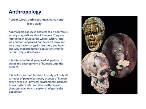 What is anthropology | PPT