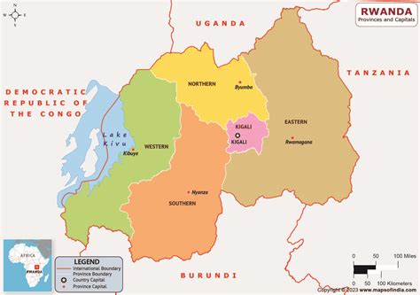 Rwanda Districts and Capitals List and Map | List of Districts and Capitals in Rwanda