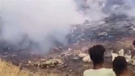 First visuals from Ajit Pawar's plane crash site surface, show thick smoke