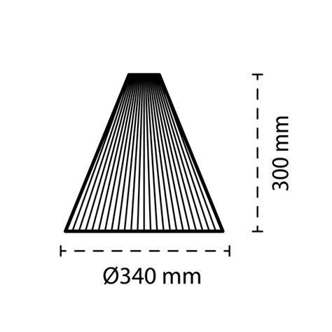 Pantalla de yute Male Big 100/340x300mm - CristalRecord