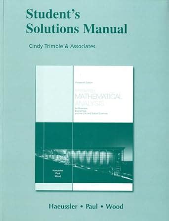 Buy Student Solutions Manual for Introductory Mathematical Analysis for ...