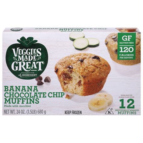 Veggies Made Great Muffins, Banana Chocolate Chip (12 ct) Delivery or ...