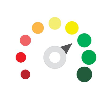 Gauge solvency and credit score, accuracy pointer bank. Vector gauge ...