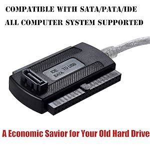 Microware USB 2.0 to SATA/PATA/IDE Drive Adapter Converter Cable for 2. ...