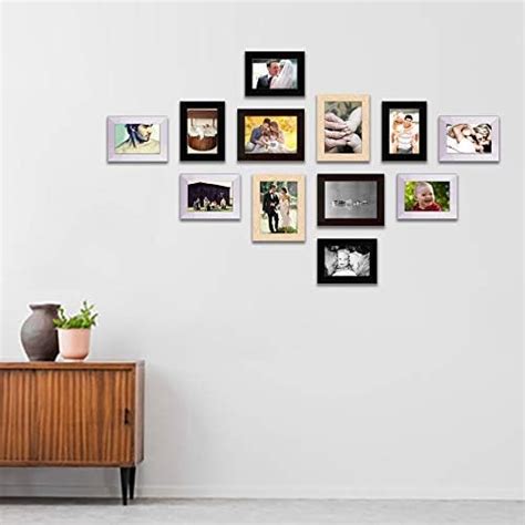 Art Street - Elevated set of 10 individual Black wall photo frame (8 ...