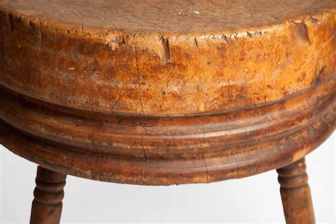 Antique Round Butcher's Block at 1stDibs | antique round butcher block ...