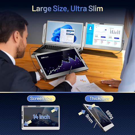 Teamgee 14” Portable Monitor for Laptop, 360° India | Ubuy