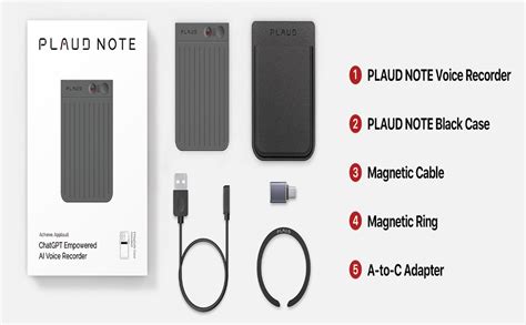 PLAUD Note Smart Voice Recorder, Audio Recorder with Transcribe ...