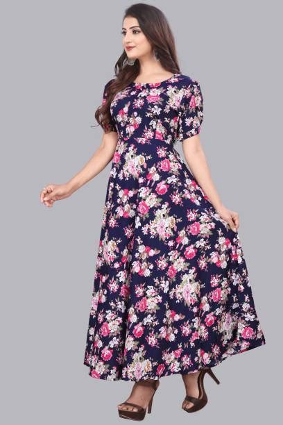 Pink And Blue Dress - Buy Pink And Blue Dress online at Best Prices in ...