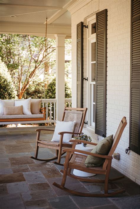 Jack Outdoor Rocking Chair on Front Porch