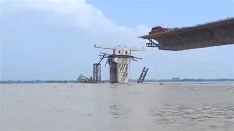 VIDEO: Portion Of Under-Construction Sultanganj-Aguwani Ghat Bridge ...