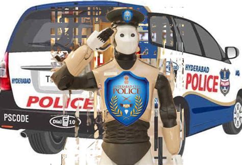 Hyderabad H Bots Launches India First Ever Robocop- स्‍मार्ट पुलिसिंग ...