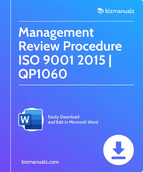 Image result for Management Review Procedure Example