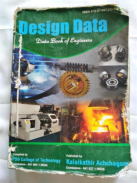 Design Data: Data Book of Engineers by PSG College-Kalaikathir ...