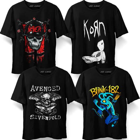 Korn Slayer Blink-182 Avenged Sevenfold Camiseta UNISSEX Banda Rock ...