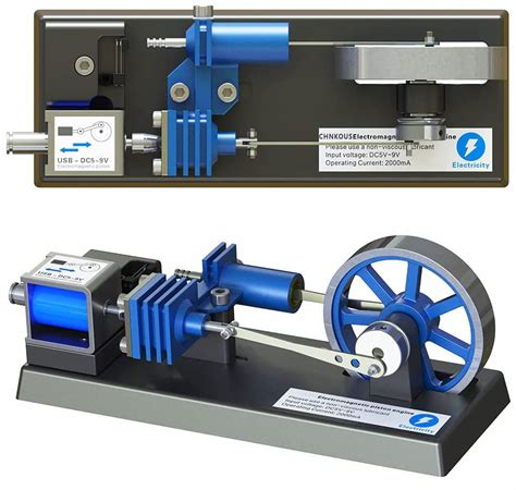 Buy Chnkous Electromagnetic Pneumatic Engine Hot Air Stirling Engine ...