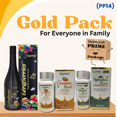WellthyLife Rewards. Gold Pack - Spirulina Gold + Curcumin Gold ...