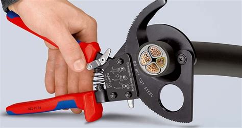 KNIPEX KNIPEX 95 31 280 Cable Cutter (ratchet action) with multi ...