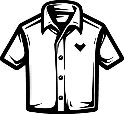 Shirt, Black and White Vector illustration 33483917 Vector Art at Vecteezy