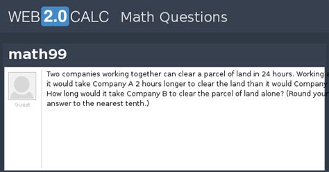 View question - math99
