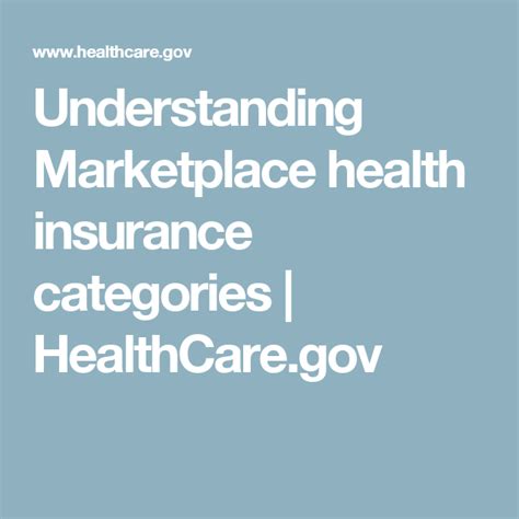 Understanding Marketplace health insurance categories | HealthCare.gov ...