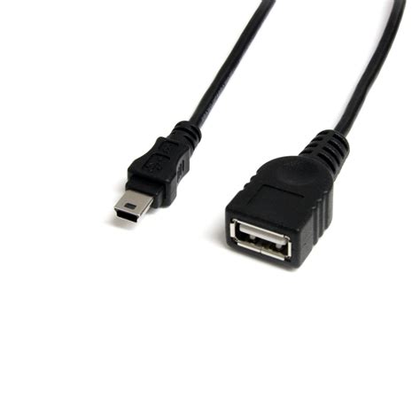 Usb 2.0 Mini Cable USB 2.0 A MALE TO L SHAPE MICRO B MALE CABLE, 3FT