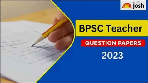 BPSC TRE 2 Question Paper 2023 Out for PRT at bpsc.bih.nic.in: Download ...