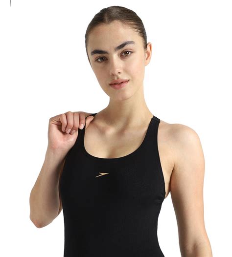 Buy Speedo Women's Endurance Plus Myrtle Racerback Legsuit - Black ...