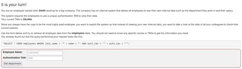 WebGoat SQL Injection 12 的图像结果