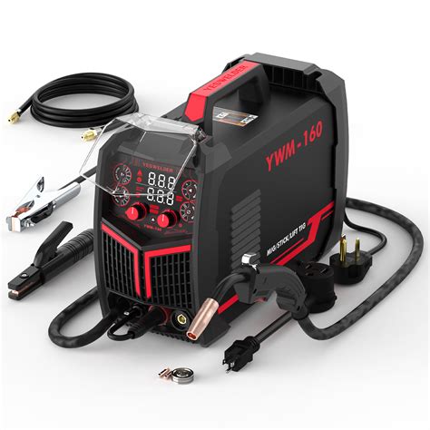 Flux Cored/MIG/Lift TIG/Stick Welder,160Amp 110V/220V, 4 in 1 Welding ...