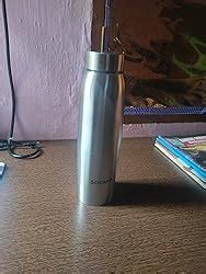 Amazon Brand - Solimo Stainless Steel Water Bottle, Set Of 3, 1 liters ...