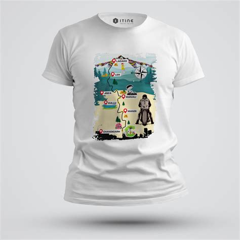Ladakh Route Map T-shirt – myitine