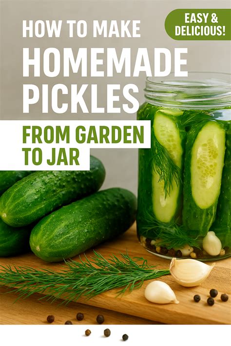 How to Make Pickles from Your Garden Cucumbers - USA Garden Hub - Plant ...