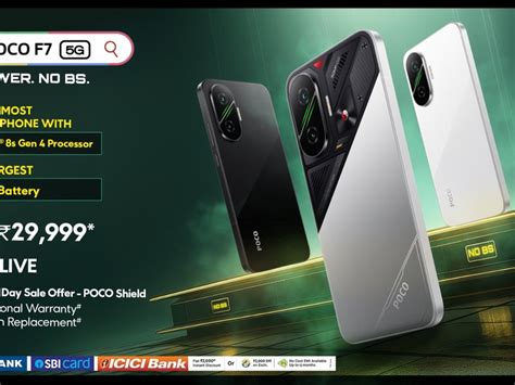 POCO F7 1st sale live on Flipkart: India’s largest 7550mAh battery ...