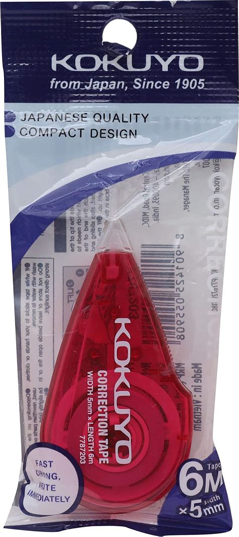 Camlin Kokuyo Correction Tape - 6 x 5 Meter : Amazon.in: Home & Kitchen