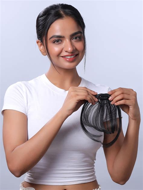 Buy Wigs & Bangs: Front Clip-in Hair Extensions - Wispy Synthetic ...