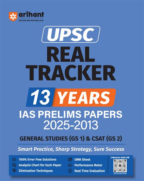 Buy UPSC CSE IAS Pre Exam 13 Year Solved Papers 2025-2013 – arihantbooks