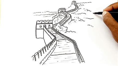 How to Draw the Great Wall of China - YouTube