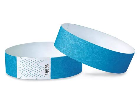 Tyvek® Wristbands - Neon Blue S-10751BLU - ULINE