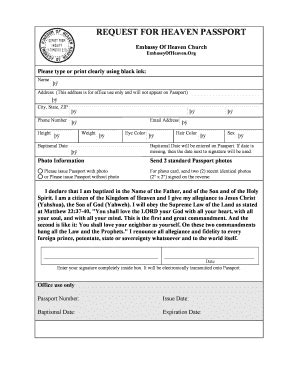 Embassy Of Heaven - Fill and Sign Printable Template Online