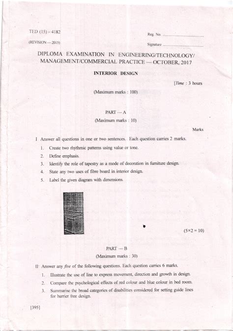 4182 - Management Interior Design Practice Question Papers (OCT 2017 ...