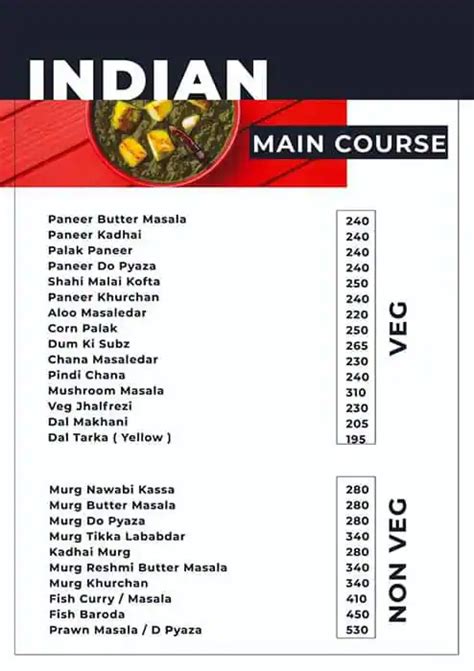 Menu at Zero Miles Bar & Restaurant, Kolkata, Draupadi Mansion