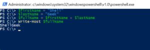 PowerShell Concatenate String 的图像结果