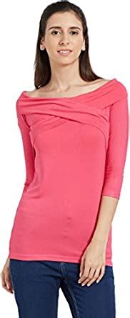 Buy Globus Women Pink Off Shoulder Top at Amazon.in