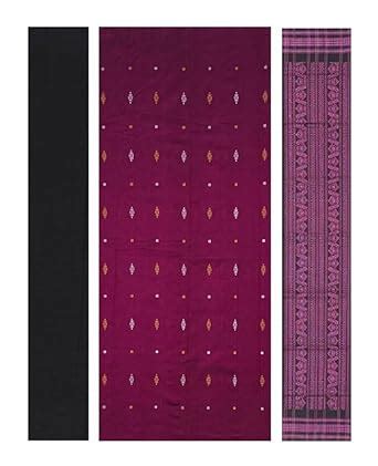 Buy OdiKala Sambalpuri silk bapta dress material set (Traditional ...