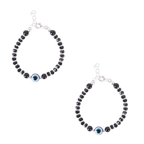 DHRUVS COLLECTION Exclusive 925 Pure Silver Evil Eye Baby Nazariya ...