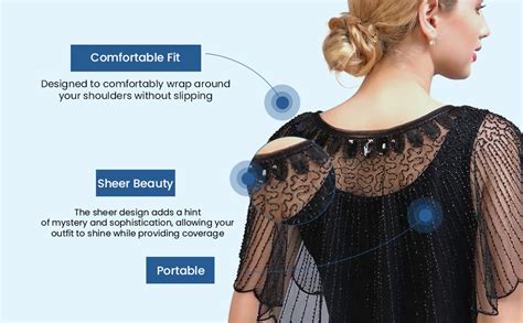 Buy PALAY® Lace Shrugs Shawl for Women Stylish Sheer Cape for Women ...