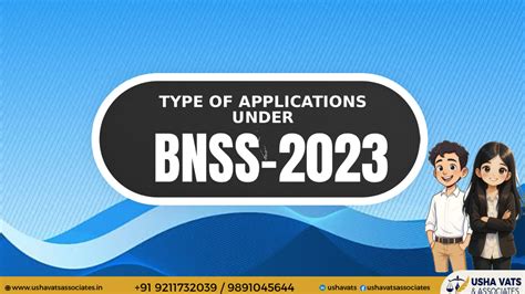 Type of Application in BNSS - Usha Vats & Associates | Best Female ...