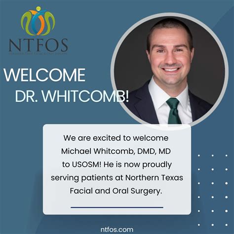 We are delighted to welcome Dr. Michael Whitcomb to USOSM and Northern ...